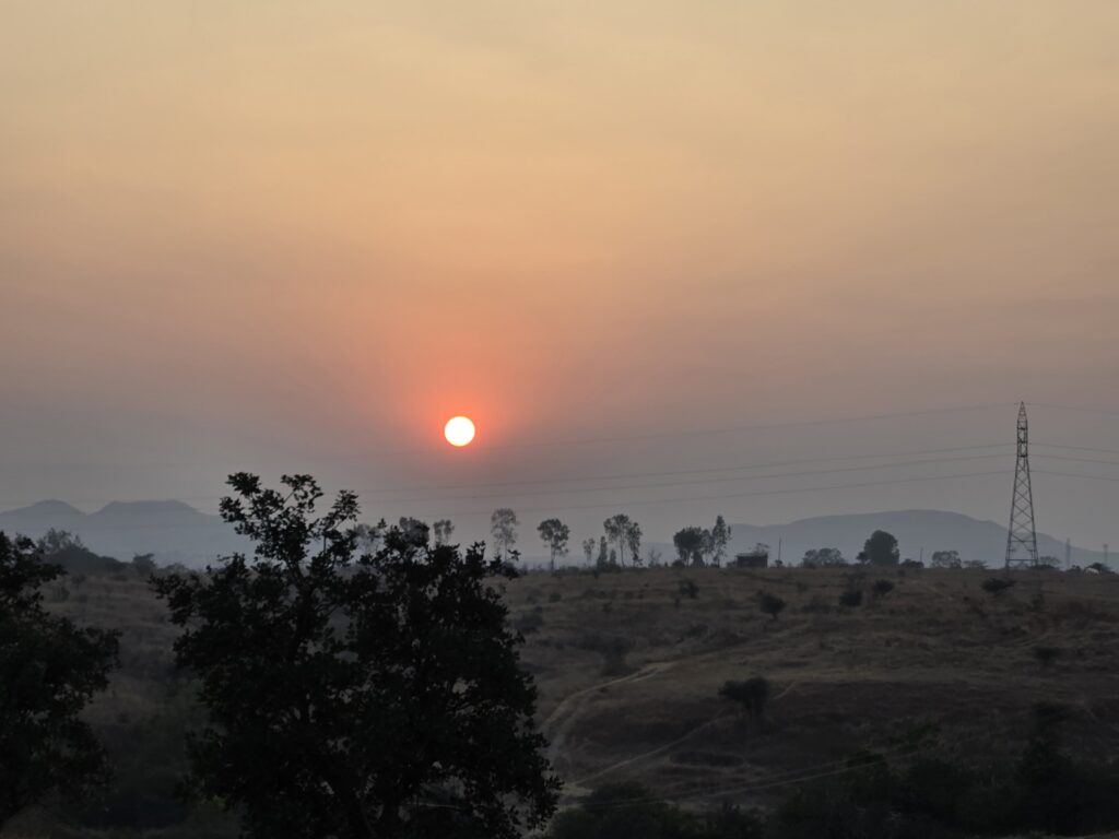 Sunset at Hunnar Gurukul