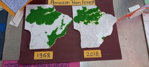 Demonstration of Green area on a map